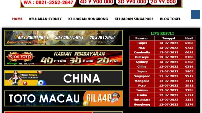 Prediksi Pengeluaran Togel